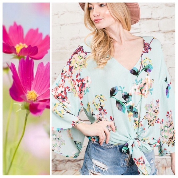 *CLEARANCE* Amora Flora Kimono Top - Picture 5 of 6